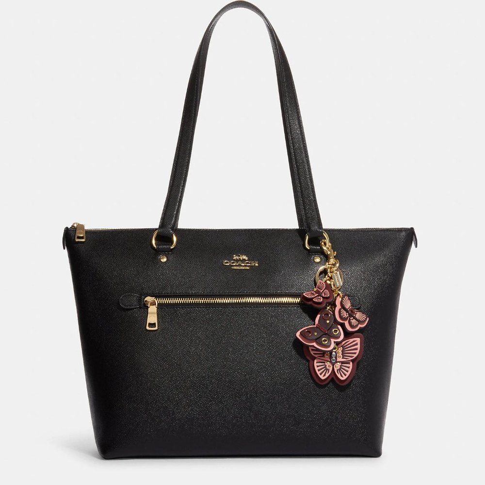🦋Coach Butterfly Cluster Bag Charm Im/Boysenberry Multi - Picture 3 of 8